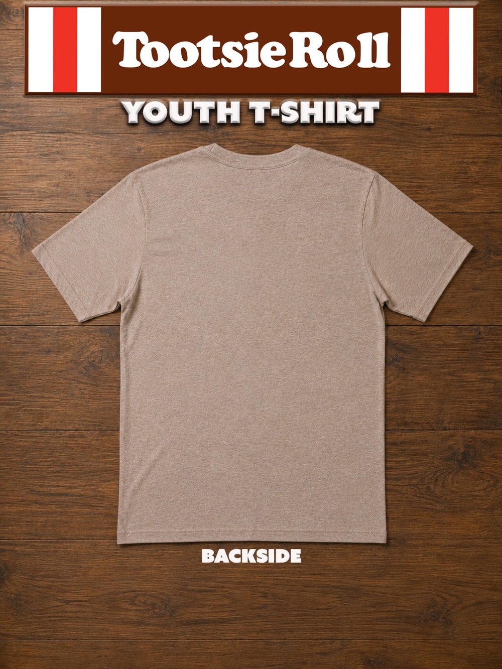 Tootsie Roll logo vintage-style Youth Short Sleeve Tee - Picture 2 of 4